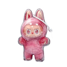 Load image into Gallery viewer, Protective Acrylic Storage Case For Plush Dolls Display Bag for Labubu V3 No Doll Transparent Portable Cable Organizer Box
