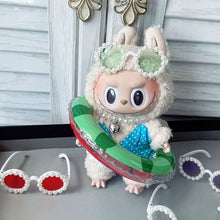 Load image into Gallery viewer, For Labubu Glasses 6.5cm Cute Plastic Glasses for 17cm Labubu Macaron Dolls Toy Glasses Accessories
