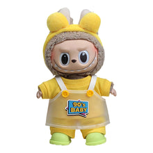 Load image into Gallery viewer, For 17cm Labubu Doll Clothes Fashion Transparent Jumpsuit Shirts Color Match Headband Hoodies Dolls Accessories Cute Little Clothes
