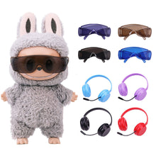 Load image into Gallery viewer, Miniature Headset for 17cm Labubu Wakuku Dolls Cute DIY Doll Clothes Fashion Accessories Lovely Outfit Gifts for Girls Friends
