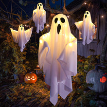 Load image into Gallery viewer, Halloween LED Flashing Light Hanging Ghost Halloween Party Dress Up Glowing Wizard Hat Lamp Horror Props Home Decoration
