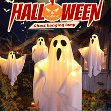 Load image into Gallery viewer, Halloween LED Flashing Light Hanging Ghost Halloween Party Dress Up Glowing Wizard Hat Lamp Horror Props Home Decoration
