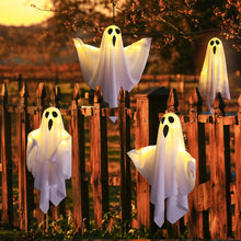 Load image into Gallery viewer, Halloween LED Flashing Light Hanging Ghost Halloween Party Dress Up Glowing Wizard Hat Lamp Horror Props Home Decoration
