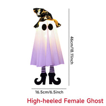 Load image into Gallery viewer, Halloween LED Flashing Light Hanging Ghost Halloween Party Dress Up Glowing Wizard Hat Lamp Horror Props Home Decoration
