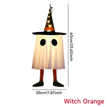 Load image into Gallery viewer, Halloween LED Flashing Light Hanging Ghost Halloween Party Dress Up Glowing Wizard Hat Lamp Horror Props Home Decoration
