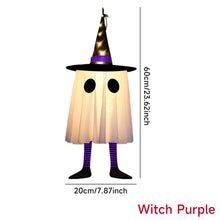 Load image into Gallery viewer, Halloween LED Flashing Light Hanging Ghost Halloween Party Dress Up Glowing Wizard Hat Lamp Horror Props Home Decoration
