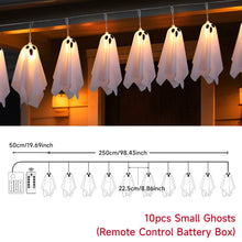 Load image into Gallery viewer, Halloween LED Flashing Light Hanging Ghost Halloween Party Dress Up Glowing Wizard Hat Lamp Horror Props Home Decoration
