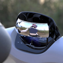 Load image into Gallery viewer, Motorcycle Windshield 180° Wide Angle Rearview Mirror Panoramic Visibility Street Bike Windscreen Lens Electric Bike Accessory
