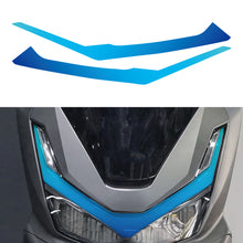 Load image into Gallery viewer, Pair Motorcycle Headlight Vinyl Wrap Protective Film with Decorative Stripe Headlight Tint Protection Layer for 2025 Honda PCX160
