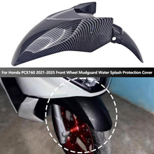 Load image into Gallery viewer, Carbon Fiber Pattern Motorcycle Front Fender for Honda PCX160 2021-2025 Front Wheel Mudguard Water Splash Protection Cover
