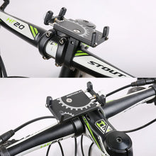 Load image into Gallery viewer, Aluminum Alloy Mobile Phone Stand For Bicycles And Electric Bikes Screw-Type Adjustable 4-Claw Hook Navigation Bracket Cycling Accessories
