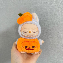 Load image into Gallery viewer, Miniature Halloween Pumpkin Costume with Hat for 17cm Labubu Dolls Cute DIY Doll Clothes Lovely Outfit Gifts for Girls Friends
