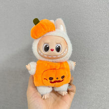 Load image into Gallery viewer, Miniature Halloween Pumpkin Costume with Hat for 17cm Labubu Dolls Cute DIY Doll Clothes Lovely Outfit Gifts for Girls Friends
