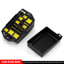 Load image into Gallery viewer, 16-Way Car Fuse Box with 7 Relays for New Energy Vehicle Circuit Protection Automotive Power Distribution Block Relay Control Center 12v-24V
