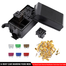 Load image into Gallery viewer, 6-Way Car Marine Fuse Box Removable Circuit Control Block for Boat &amp; Yacht Electrical Modification Automotive Fuse Holder
