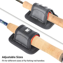 Load image into Gallery viewer, 1PC Flying Fishing Rod Stand Belt And Molle Straps Installation Thickened Reinforced Fishing Rod Anti-Drop Fastener Hook And Loop Strap Fixed
