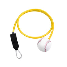 Load image into Gallery viewer, 10-30LBS Baseball Trainer with Latex Resistance Cord Pitching and Hitting Rebound Practice Tool Posture Correction Resistance Band
