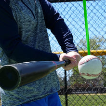 Load image into Gallery viewer, 10-30LBS Baseball Trainer with Latex Resistance Cord Pitching and Hitting Rebound Practice Tool Posture Correction Resistance Band

