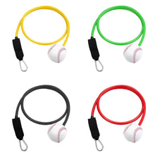 Load image into Gallery viewer, 10-30LBS Baseball Trainer with Latex Resistance Cord Pitching and Hitting Rebound Practice Tool Posture Correction Resistance Band
