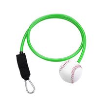 Load image into Gallery viewer, 10-30LBS Baseball Trainer with Latex Resistance Cord Pitching and Hitting Rebound Practice Tool Posture Correction Resistance Band
