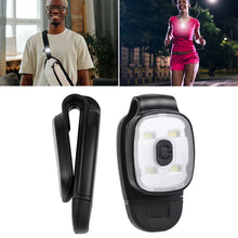 Load image into Gallery viewer, 1PC Multi-Functional Clip Lamp USB Charging Outdoor Portable Emergency Warning LED Headlamp For Running Camping And Cycling

