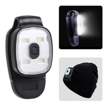 Load image into Gallery viewer, 1PC Multi-Functional Clip Lamp USB Charging Outdoor Portable Emergency Warning LED Headlamp For Running Camping And Cycling
