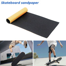 Load image into Gallery viewer, 1PC 81*21CM Professional Skateboard Sandpaper Anti-Slip Wear-Resistant with Air Holes Diamond Sandpaper Surfboard Double Kickboard Accessories
