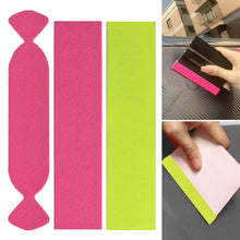 Load image into Gallery viewer, Car Wrap Blade Scraper Soft Felt Cloth Edge Vinyl Squeegee Window Tint Tool No Scratch Protect Buffer Patch Self Adhesive Felt Edge
