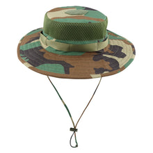Load image into Gallery viewer, Tactical Camouflage Hat Men Bucket Hats Panama Summer Cap Hunting Hiking Outdoor Fishing Camo Sun Caps
