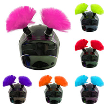 Load image into Gallery viewer, 2pcs Helmet Decoration Braids Motrocycle Helmet Accessories Plush Braids Pigtail Decoration for Motorcycle Bicycle Hair Patches Wig
