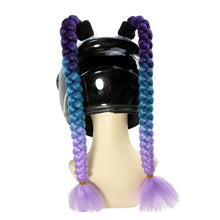 Load image into Gallery viewer, 2pcs Motorcycle Helmet Dual Pigtail Braids Decoration Woman Braids Wig For Motorbike Helmets Twist Ponytail With Sucker
