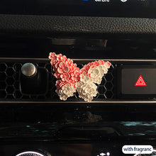 Load image into Gallery viewer, Car Flower Tulip Air Outlet Perfume Clip Butterfly Car Air Freshener Peach Blossom Aroma Diffuser Car Decoration Accessories Fresh Air
