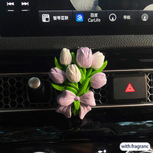 Load image into Gallery viewer, Car Flower Tulip Air Outlet Perfume Clip Butterfly Car Air Freshener Peach Blossom Aroma Diffuser Car Decoration Accessories Fresh Air
