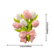 Load image into Gallery viewer, Car Flower Tulip Air Outlet Perfume Clip Butterfly Car Air Freshener Peach Blossom Aroma Diffuser Car Decoration Accessories Fresh Air

