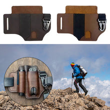 Load image into Gallery viewer, Tactical Bag Leather Insert Pouch Modular Accessories Organizer Panel Key Holder EDC Waist Tool Pouch Hunting Organizer

