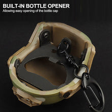 Load image into Gallery viewer, Mini Tactical FAST Helmet Shape Keychain Bottle Opener Gift Decorations Bar Beer Kitchen Gadget Outdoor Camping Tool
