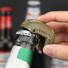 Load image into Gallery viewer, Mini Tactical FAST Helmet Shape Keychain Bottle Opener Gift Decorations Bar Beer Kitchen Gadget Outdoor Camping Tool
