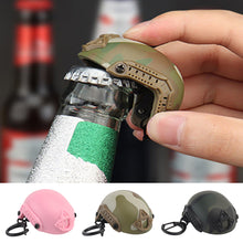 Load image into Gallery viewer, Mini Tactical FAST Helmet Shape Keychain Bottle Opener Gift Decorations Bar Beer Kitchen Gadget Outdoor Camping Tool
