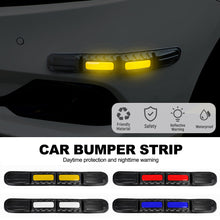 Load image into Gallery viewer, 2Pcs Car Bumper Reflective Protector Strip Body Door Anti-collision Safety Strip Protector Guard Bar Bumper Crash Lip Stickers Car Styling
