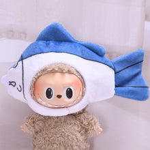 Load image into Gallery viewer, For 17cm Labubu Doll Clothes Cute Fish Chicken Leg Headwear Doll Accessories Lovely Outfit Gifts for Girls Friends
