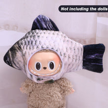 Load image into Gallery viewer, For 17cm Labubu Doll Clothes Cute Fish Chicken Leg Headwear Doll Accessories Lovely Outfit Gifts for Girls Friends
