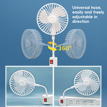 Load image into Gallery viewer, Flexible Fan with 360° Bendable Neck Space-Saving Plug-in Adjustable Direction &amp; Quiet Cooling for Dorm/Travel/Kitchen
