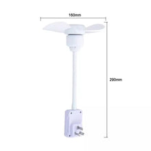 Load image into Gallery viewer, Flexible Fan with 360° Bendable Neck Space-Saving Plug-in Adjustable Direction &amp; Quiet Cooling for Dorm/Travel/Kitchen
