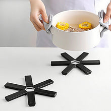 Load image into Gallery viewer, Foldable Insulation Pad Pot Mat Dish Placemat Coaster Folding Heat Insulation High Temperature Pots and Pans Kitchen Gadgets
