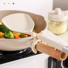 Load image into Gallery viewer, Silicone Deer Ear Pot Shovel Rack Home Kitchen Stove Anti Overflow Soup Spoon Kitchenware Placement Protective Shovel Rack Mobile Storage Rack

