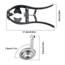 Load image into Gallery viewer, Stainless Steel Egg Opener Scissors Manual Egg Tools Eggshell Cracker Topper Eggs Opener Separator Kitchen Novel Accessories
