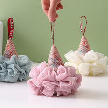 Load image into Gallery viewer, Ice cream high-end bath ball, large bath flower back rub bath bubble, soft and non scattering bath flower children's bath ball
