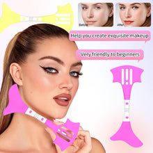 Load image into Gallery viewer, Multifunctional Nose Contour Eyeliner Stencils Silicone Eye Makeup Aids Tool for Nose Shadow Highlighter/Winged Eyeliner Tools
