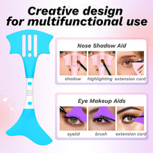 Load image into Gallery viewer, Multifunctional Nose Contour Eyeliner Stencils Silicone Eye Makeup Aids Tool for Nose Shadow Highlighter/Winged Eyeliner Tools
