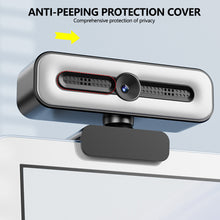 Load image into Gallery viewer, 4K Webcam with Light for PC/Laptop 1080P 2K HD Streaming Camera Desktop Video Conferencing Webcam for Online Classes
